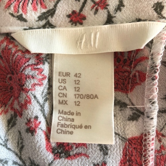 H&M Floral Skirt, size 12 - Picture 3 of 4